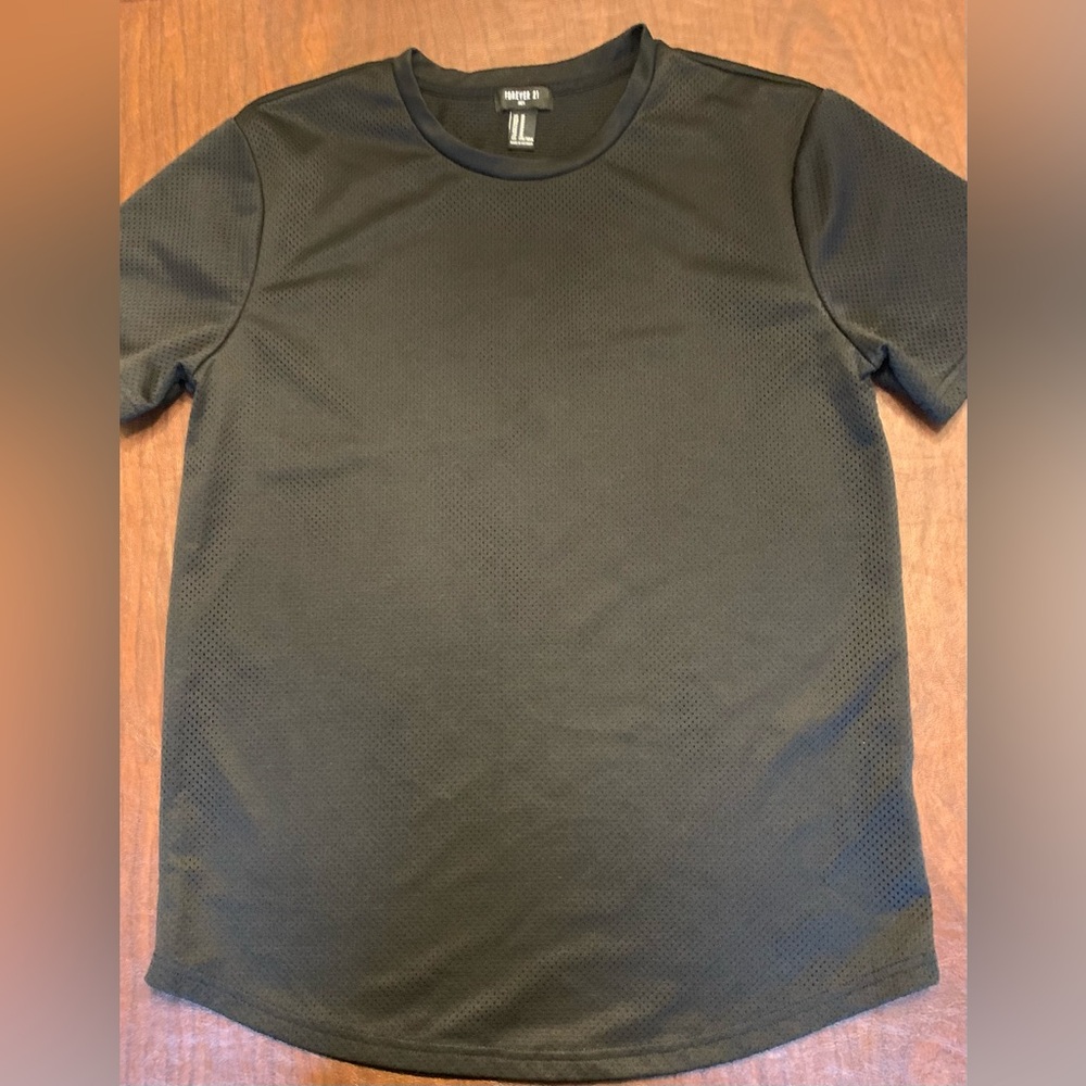 Men’s Forever 21 Mesh Short Sleeve Crew Neck